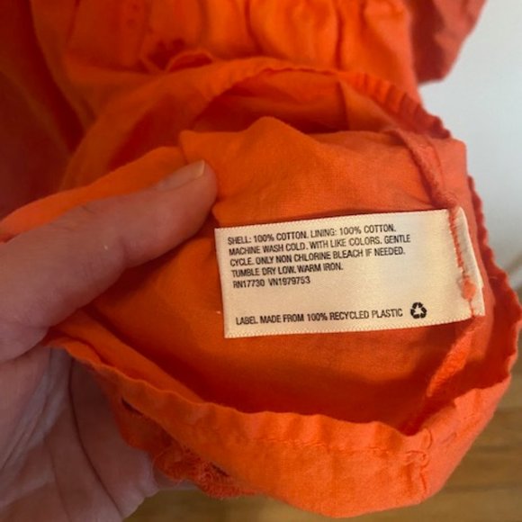 Universal Thread Eyelet Coral Fit & Flare Mini Dress - Picture 4 of 5